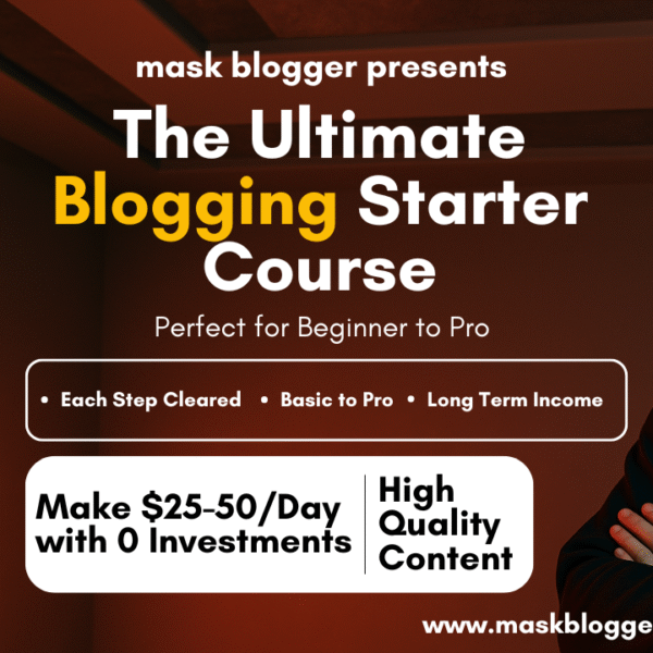 The Ultimate Blogging Starter Pack – By Mask Blogger